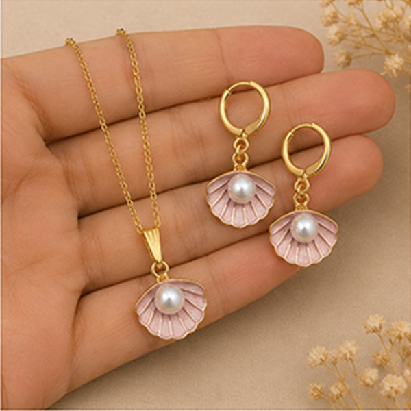 1 Set Combo: Matte Gold Peacock Choker with Jhumkas