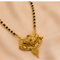 Exquisite Floral Motif Meenakari Designer Mangalsutra with Chain Tassels