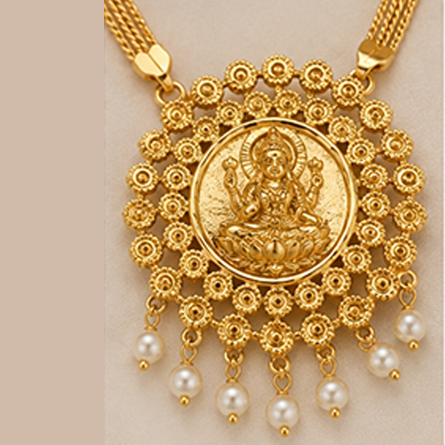Pack of 1 Gold Plated Lakshmi Coin Mangalsutra | 24 Inch Chain