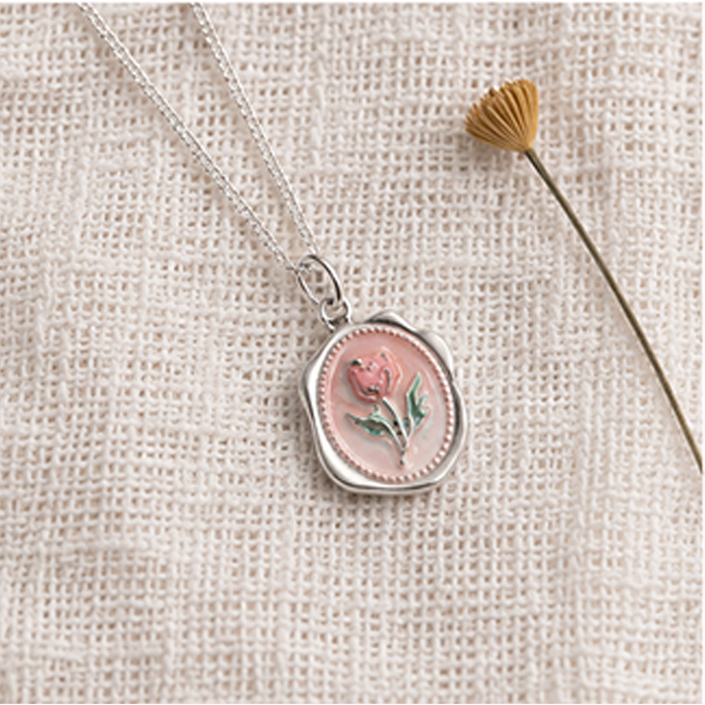 Pack of 6 Aesthetic Korean Silver Charm Pendant Chain Set | Girls Jewelry