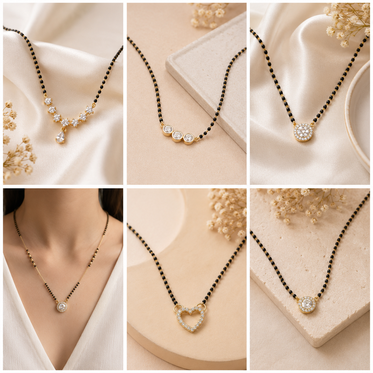 6 Elegant Daily Wear Mangalsutras Combo